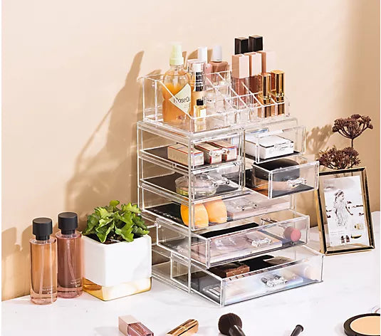 7-Drawer Makeup and Jewelry Storage Case